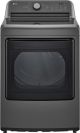 LG - 7.3 Cu. Ft. Smart Gas Dryer with FlowSense Duct Clogging Indicators - Middle Black