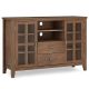 Simpli Home - Artisan Tall TV Media Stand - Rustic Natural Aged Brown
