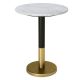 Simpli Home - Evans Marble Side Table - White