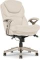 Serta - Back in Motion Health & Wellness Office Chair with Adjustable Arms - Bonded Leather - Ivory