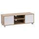 CorLiving - Hollywood Wood Grain TV Stand with Doors for TVs up to 55