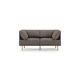 Burrow - Contemporary Range 2-Seat Sofa - Heather Charcoal FLRST-SF-RG-S2-A2-C0-HC-LW