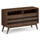 Simpli Home - Clarkson Acacia Wood 54 inch Wide Mid Century Design TV Media Stand in Rustic Natural Aged Brown For TVs up to 60 inches - Rustic Natural Aged Brown