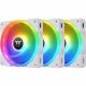 Thermaltake - SWAFAN EX 14 RGB Case Cooling 140mm Fan Kit Swappable Fan Blade 3-Pack - White