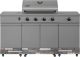 TYTUS Grills - TYTUS Fresno Series Ash Stacked Stone Island Grill - Gray