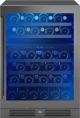 Zephyr - Presrv 45-Bottle Built-In or Freestanding Dual Zone Wine Cooler - Black Stainless Steel