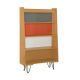 Linon Home DÃ©cor - Pollard Bookcase - Natural, Charcoal, Orange, White