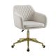 Linon Home DÃ©cor - Vernson Quilted Office Chair, Natural - Off-White