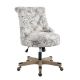 Linon Home DÃ©cor - Scotmar Office Chair, Floral - Off-White