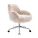 Linon Home DÃ©cor - Diehm Faux Fur Office Chair - Pink