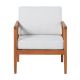Walker Edison - Modern Solid Wood Spindle-Style Outdoor Lounge Chair - Brown