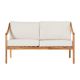 Walker Edison - Modern Solid Wood Outdoor Loveseat - Natural