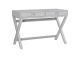 Linon Home Décor - Penrose Two-Drawer Campaign-Style Writing Desk - Gray
