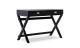 Linon Home Décor - Penrose Two-Drawer Campaign-Style Writing Desk - Black