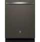 GE - Top Control Fingerprint Resistant Dishwasher with Stainless Steel Interior and Sanitize Cycle - Stainless Steel GDT650SMVES