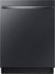Samsung - 24” Top Control Smart Built-In Stainless Steel Tub Dishwasher with 3rd Rack, StormWash, 46 dBA - Fingerprint Resistant Matte Black Steel