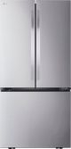 LG - 21 Cu. Ft. French Door Counter-Depth Smart Refrigerator with Ice - Stainless Steel