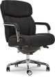 La-Z-Boy - Comfort and Beauty Sutherland Diamond-Quilted Bonded Leather Office Chair - Midnight Black