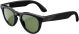 Ray-Ban - Meta Smart Headliner Bluetooth Audio Glasses - Shiny Black/G15 Green