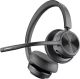 HP - Poly Voyager 4320 Wireless Noise Cancelling Stereo Headset withÂ mic - Black