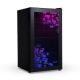 NewAir - 126 Can Freestanding Beverage Fridge, Spectrum series, HexaColor Patter with Color-adjusting remote control - Black