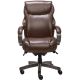 La-Z-Boy - Premium Hyland Executive Office Chair with AIR Lumbar Technology - Gray/Brown