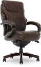 La-Z-Boy - Premium Hyland Executive Office Chair with AIR Lumbar Technology - Coffee Brown