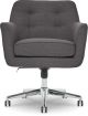 Serta - Ashland Memory Foam & Twill Fabric Home Office Chair - Graphite