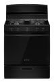 Amana - 5.0 Cu. Ft. Freestanding Single Oven Gas Range with Easy-Clean Gas Door - Black