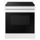 Samsung - Bespoke 6.3 Cu. Ft. Slide-In Electric Induction Range with Air Fry - White Glass