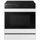 Samsung - Bespoke 6.3 Cu. Ft. Slide-In Electric Range with Air Sous Vide - White Glass
