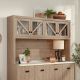 Sauder - Dixon City Ce Large Hutch Bo - Brushed Oak™