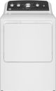 GE - 7.2 Cu. Ft. Gas Dryer with Auto Dry - White with Matte Black