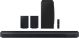 Samsung - Q series 9.1.4ch Wireless True Dolby Atmos Soundbar with Q-Symphony and Rear Speakers- Titan Black - Black
