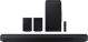 Samsung - Q series 11.1.4 ch. Wireless Dolby Atmos Soundbar + Rear Speakers w/ Q-Symphony- Titan Black. - Black