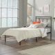 Sauder - Cannery Bridge Twin Metal Platform Bed Frame with Headboard - Bronze