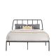 Sauder - Harvey Park Queen Metal Platform Bed Frame with Headboard - Black