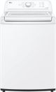 LG - 4.3 Cu. Ft. High-Efficiency Top Load Washer with SlamProof Glass Lid - White