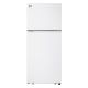 LG - 17.5 Cu. Ft. Garage Ready Top-Freezer Refrigerator with Reversible Doors - White