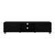 CorLiving - Hollywood Black TV Stand with Doors for TVs up to 85
