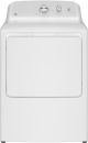 GE - 6.2 Cu. Ft. Electric Dryer with Shallow Depth Design - White with Silver Matte
