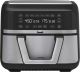 bella Pro - 9-qt. TriZone Touchscreen Air Fryer with Dual Flex Basket - Stainless Steel