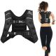 Costway - 30LBS Workout Weighted Vest W/Mesh Bag Adjustable Buckle Sports Fitness Training - Black
