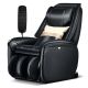 Costway - Full Body SL Track Zero Gravity Massage Chair w/ Pillow Reversible Footrest Heat - Black