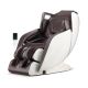 Costway - Comfort Full Body Massage Chair with Voice Control Heat Foot Roller - Brown/White