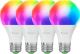 Nanoleaf Matter A19 Smart LED Light Bulb - WiFi & Matter-Enabled (4 Pack) - Multicolor