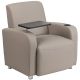 Alamont Home - George Rectangle Contemporary Leather/Faux Leather Tablet Arm Chair - Upholstered - Gray ALA-CU93-113950