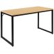 Alamont Home - Tiverton Collection Rectangle Industrial Laminate Office Desk - Maple Top/Black Frame