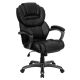 Alamont Home - Stella Contemporary Leather/Faux Leather Executive Swivel Office Chair - Black