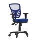 Alamont Home - Mid-Back Ergonomic Multifunction Mesh Chair with Polyurethane Wheels - Blue